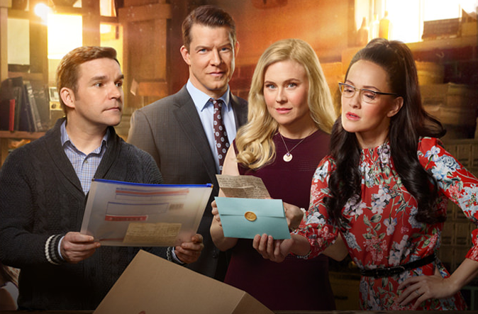 Geoff Gustafson, Eric Mabius, Kristin Booth & Crystal Lowe in Signed, Sealed, Delivered: To The Altar