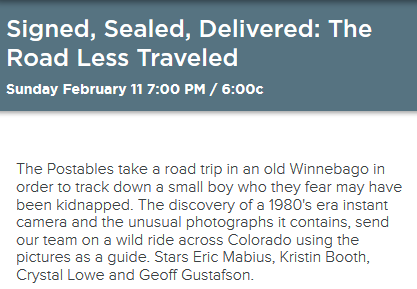 Signed, Sealed, Delivered: The Road Less Traveled synopsis