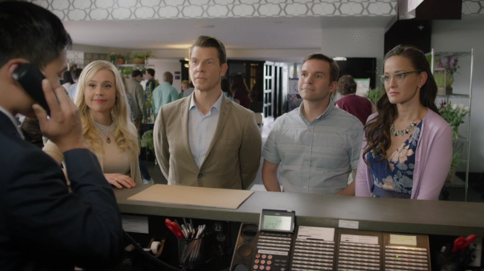 Kristin Booth, Eric Mabius, Geoff Gustafson & Crystal Lowe in Signed, Sealed, Delivered: The Road Less Traveled