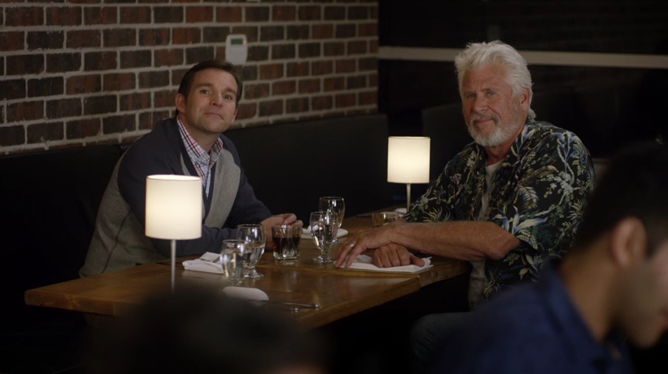 Geoff Gustafons and Barry Bostwick in Signed, Sealed, Delivered: Home Again