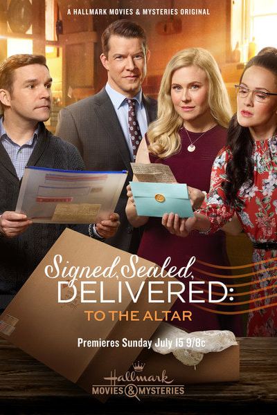Geoff Gustafson, Eric Mabius, Kristin Booth, and Crystal Lowe in Signed, Sealed, Delivered: To The Altar