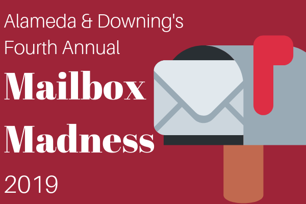 Alameda and Downing Fourth Annual Mailbox Madness 2019 
