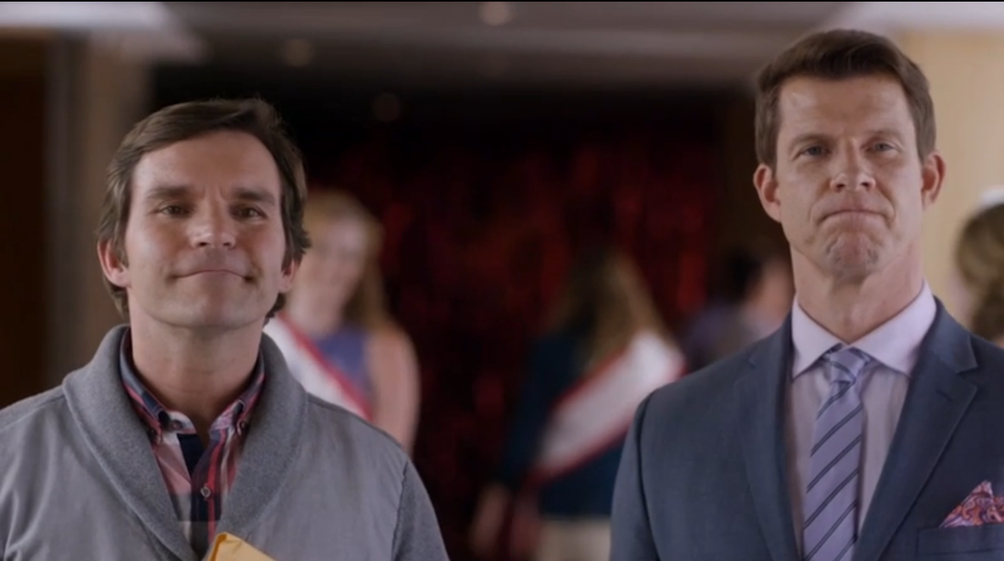 Geoff Gustafson as Norman Dorman and Eric Mabius as Oliver O'Toole in Signed, Sealed, Delivered: The Impossible Dream