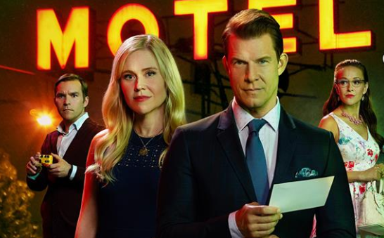 geoff gustafson, kristin booth, eric mabius and crystal lowe in Signed, Sealed, Delivered: The Road Less Traveled