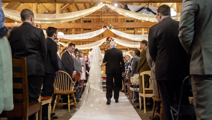 Rita walks down the aisle in Signed, Sealed, Delivered: To The Altar