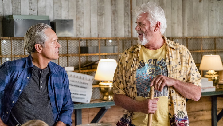 Gregory Harrison and Barry Bostwick in Signed, Sealed, Delivered: Home Again.