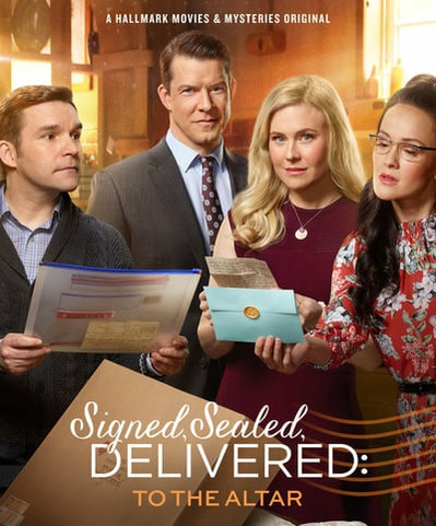 Geoff Gustafson, Eric Mabius, Kristin Booth and Crystal Lowe in Signed, Sealed, Delivered To The Altar